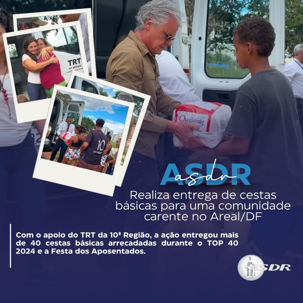 ASDR Realiza Entrega de Cestas Básicas para Comunidade Carente no Areal