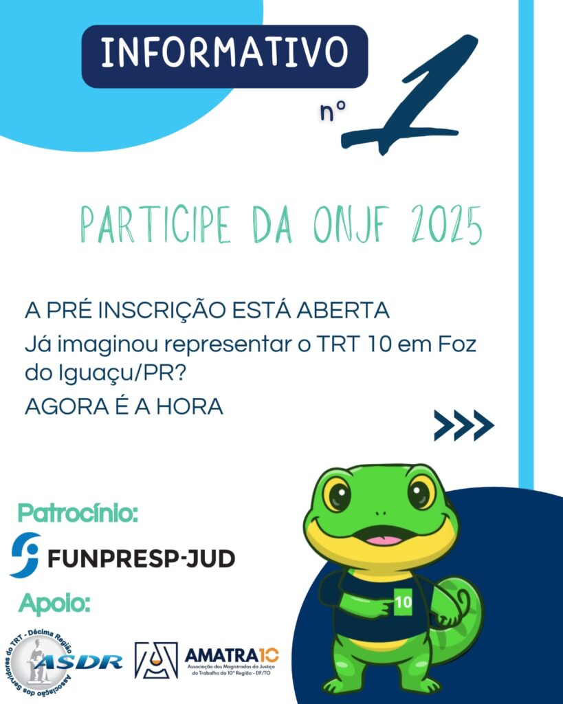 ASDR abre pré-inscrições para a ONJF 2025 em Foz do Iguaçu/PR